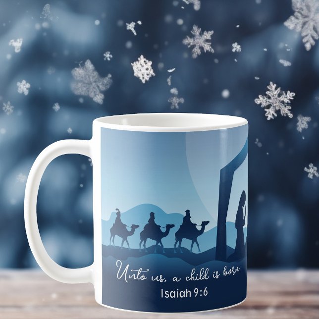 Taza De Café Navidades religiosos Natividad Escena cristiana az (Subido por el creador)