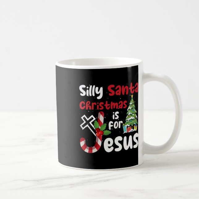 Taza De Café Navidades Religiosos, Silly Santa Navidades Es Par (Derecha)