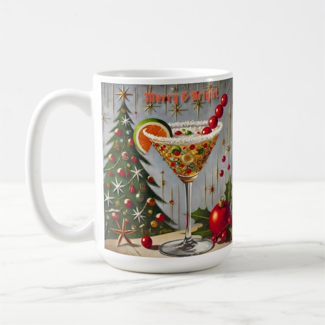 Taza De Café Navidades retro 50 con un dulce dulce dulce (Izquierda)