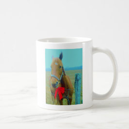 Taza De Café navidades retro Caballo