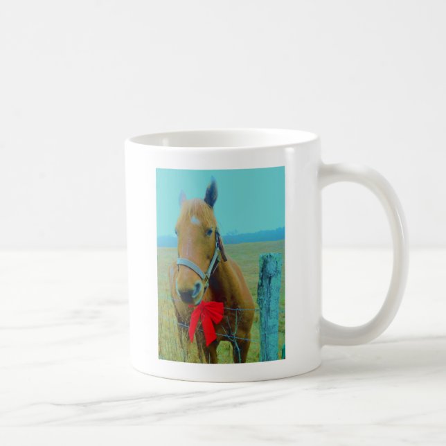 Taza De Café navidades retro Caballo (Derecha)