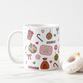 Taza De Café Navidades retro coloridos