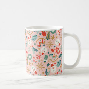 Taza De Café Navidades Retro Pastel
