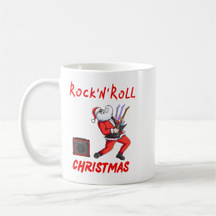 Taza De Café Navidades Rock-N-Roll