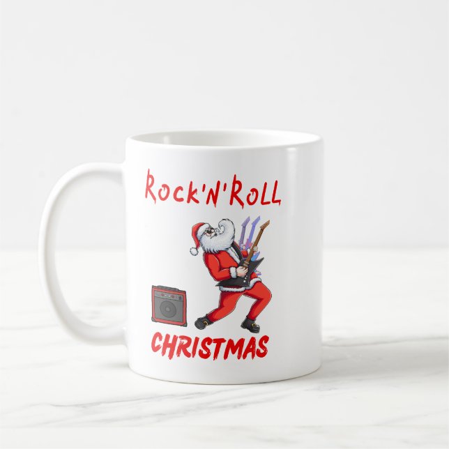 Taza De Café Navidades Rock-N-Roll (Izquierda)
