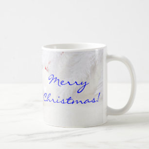 Taza De Café Navidades Rojo Y Blanco Feliz Navidad II