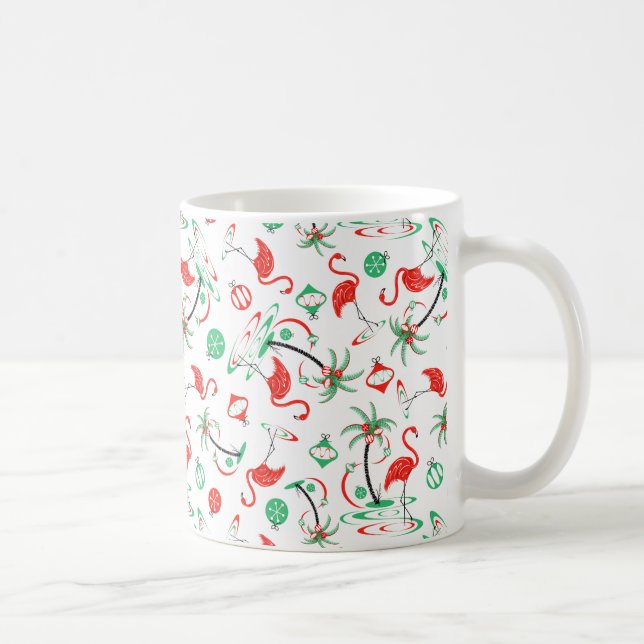 Taza De Café Navidades rojos Flamingo Multi Mug (Derecha)