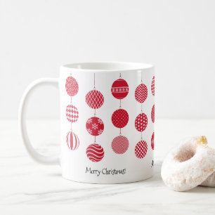 Taza De Café Navidades rojos pelan en la pared