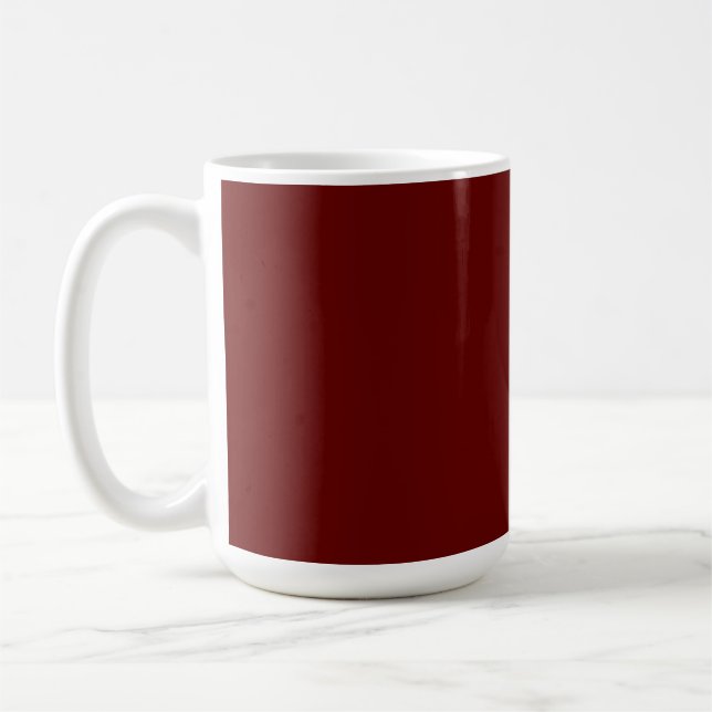Taza De Café Navidades rojos, sólidos rojos, profundos Rojos, l (Izquierda)