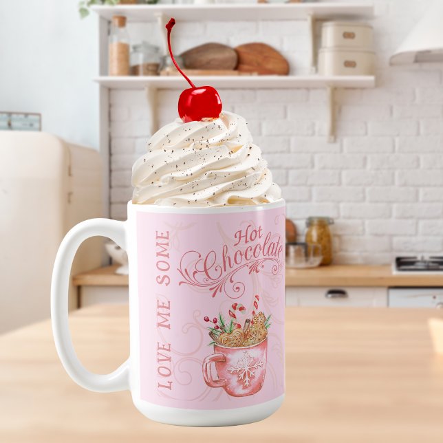 Taza De Café Navidades rosados Bomba de chocolate caliente (Subido por el creador)