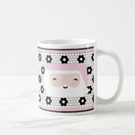 Taza De Café Navidades rosados retro