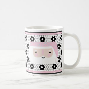 Taza De Café Navidades rosados retro