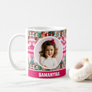 Taza De Café Navidades rosados Ropa de desnudez Ballerina Niños