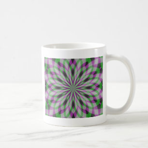 Taza De Café Navidades rosettes en morado, verde y negro