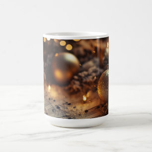 Taza De Café Navidades rusos oscuros Musical Notes Mug