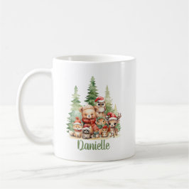 Taza De Café Navidades RÚSTICOS ANIMALES DE WOODLAND