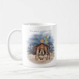 Taza De Café Navidades rústicos de granjas Natividad tradiciona