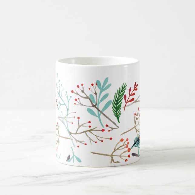 Taza De Café Navidades Rústicos Naturales (Centro)