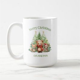 Taza De Café Navidades RÚSTICOS PERSONALIZAN ANIMALES DE WOODLA