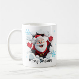 Taza De Café Navidades Santa Breaking Ice 3D Mug