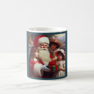 Taza De Café Navidades Santa con niños 1