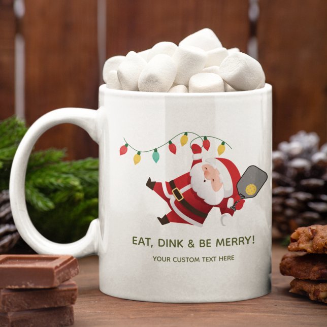Taza De Café Navidades Santa Cute Pickleball (Subido por el creador)