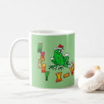 Taza De Café Navidades Santa Frog Merry Christmas Coffee Mug<br><div class="desc">Este gracioso Navidad Personalizado de Santa FROG le desea una Feliz Navidad! Puede elegir su propio color de fondo,  si lo desea.</div>