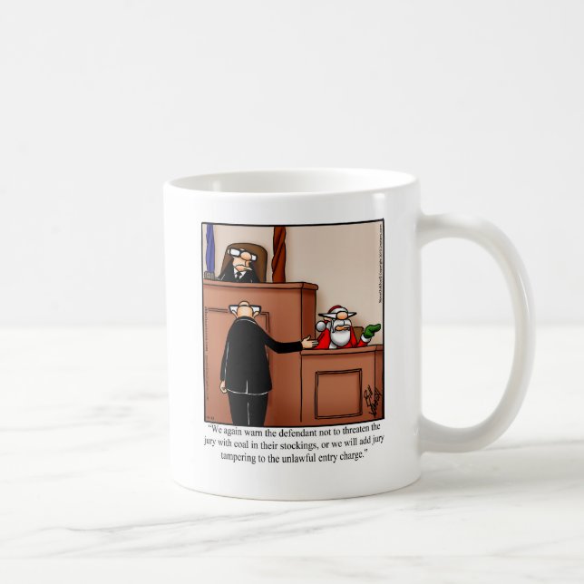 Taza De Café Navidades Santa Humor Coffee Mug (Derecha)