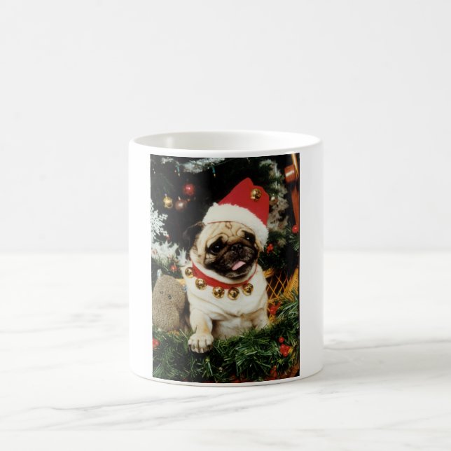 Taza De Café Navidades Santa Pug Mug (Centro)