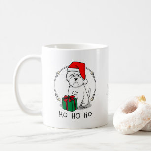 Taza De Café Navidades Santa West Highland White Terrier Westie