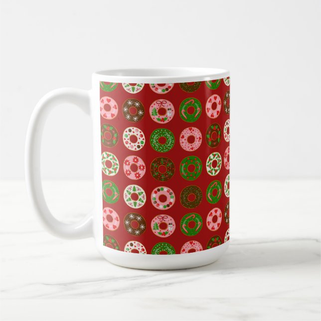 Taza De Café Navidades sin patrón de tratados de vacaciones (Izquierda)