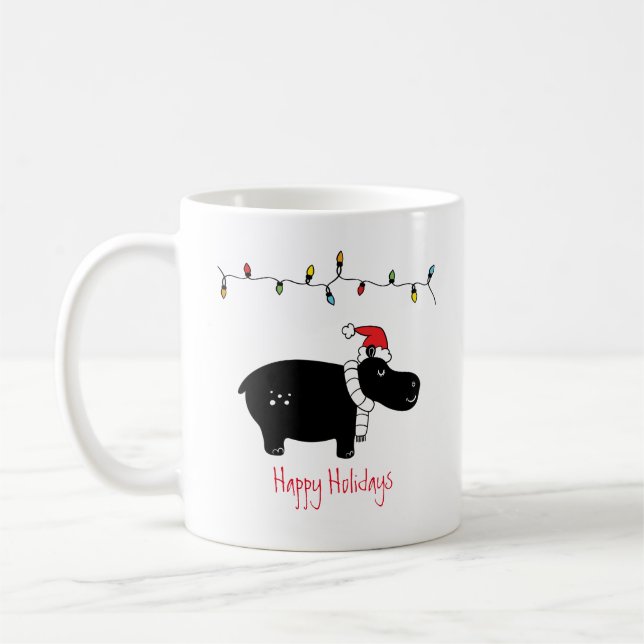 Taza De Café Navidades singulares Hippo (Izquierda)