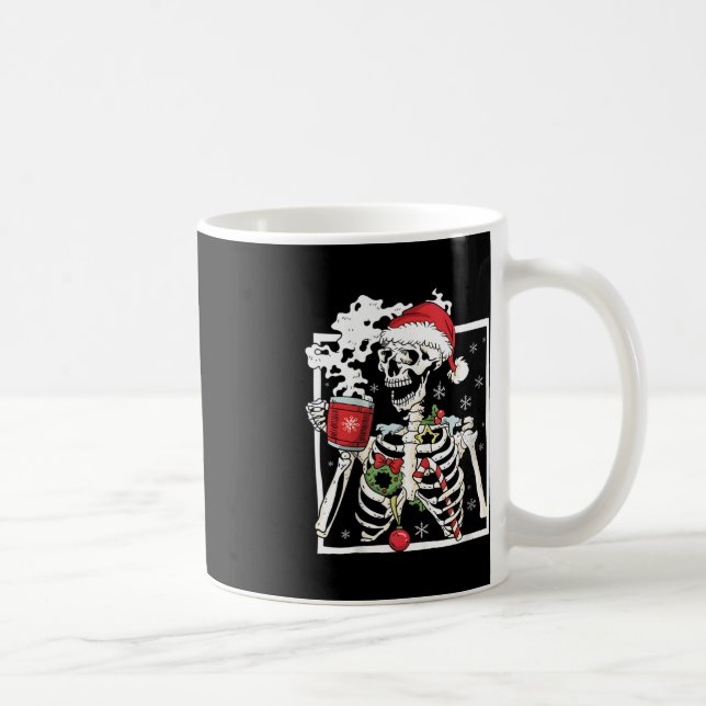 Taza De Café Navidades Skeleton con Cof sonriente (Derecha)