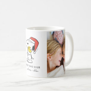 Taza De Café Navidades Snoopy & Woodstock   Mejor papá - Foto