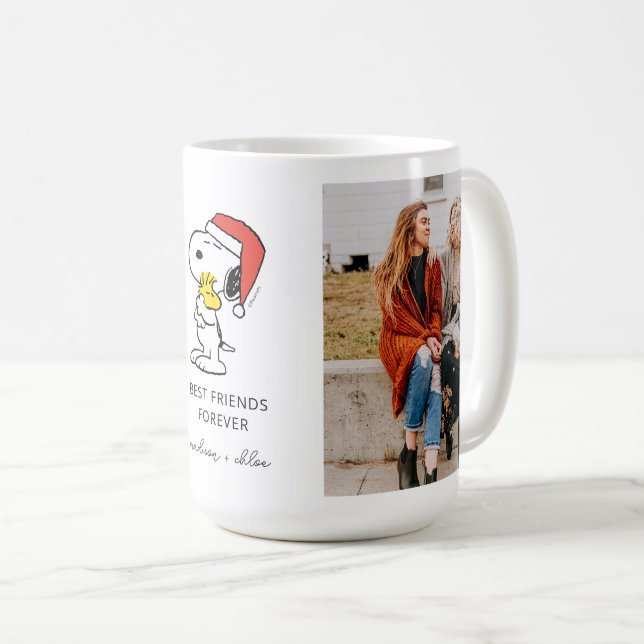 Taza De Café Navidades Snoopy & Woodstock | Mejores amigos (Anverso derecho)