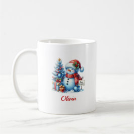Taza De Café Navidades Snowman