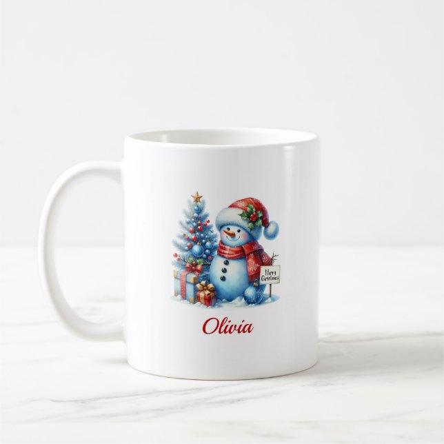 Taza De Café Navidades Snowman (Izquierda)