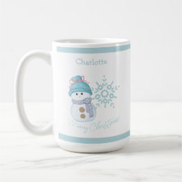 Taza De Café Navidades Snowman Snowflake Café Mug