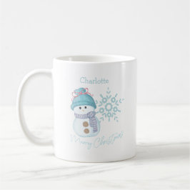 Taza De Café Navidades Snowman Snowflake Café Mug