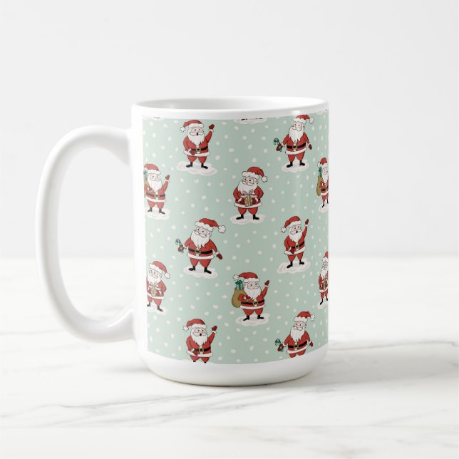 Taza De Café Navidades Snowy Santa (Izquierda)
