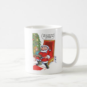 Taza De Café Navidades Socios Comerciales de la mano izquierda