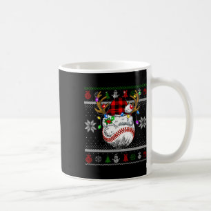 Taza De Café Navidades Sombran Feo A Los Niños Del Béisbol Homb