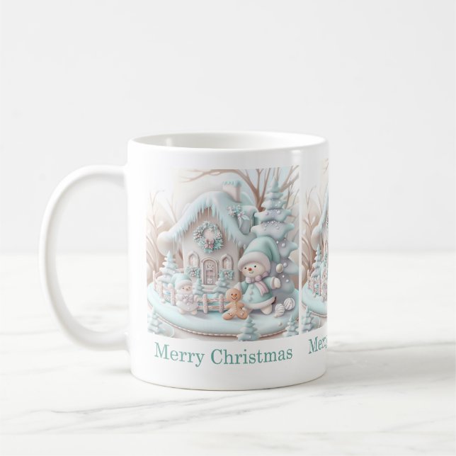 Taza De Café Navidades soñados Gingerbread House Mug (Izquierda)