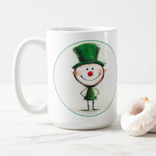Taza De Café Navidades sonrientes Elf Coffee Mug