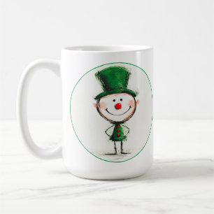 Taza De Café Navidades sonrientes Elf Cusstomizan Coffee Mug