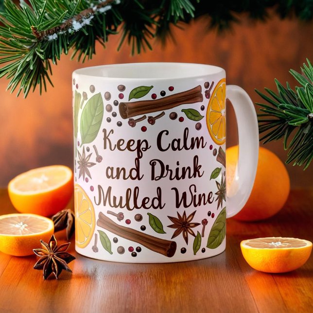 Taza De Café Navidades Spicy Mulled Wine (Christmas Spicy Mulled Wine Coffee Mug)