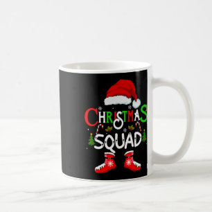 Taza De Café Navidades Squad Funny Xmas Santa Family Pajamas Cr