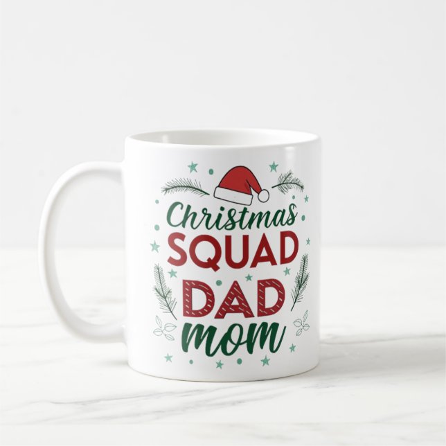Taza De Café Navidades Squad Mating Family Mug (Izquierda)