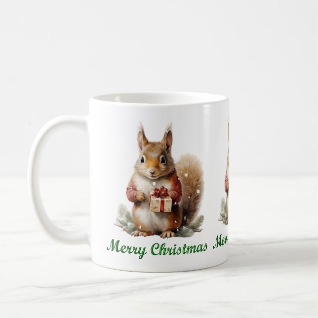 Taza De Café Navidades Squirrel Mug (Izquierda)