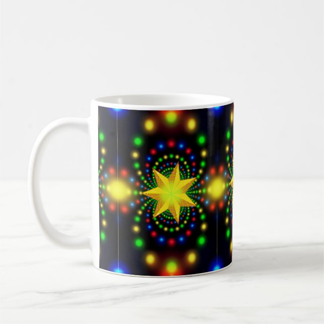 Taza De Café Navidades Star Fractal Design-29440 (Izquierda)